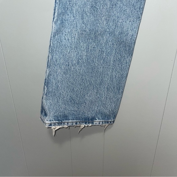 Agolde Relaxed High-Rise Bootcut Jeans Button Fly Size 24 Wash Wireless - Picture 9 of 11